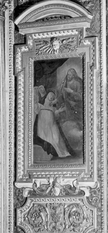 Santa Caterina da Siena ha la visione del Cuore di Ges&ugrave; (dipinto) di Alle
